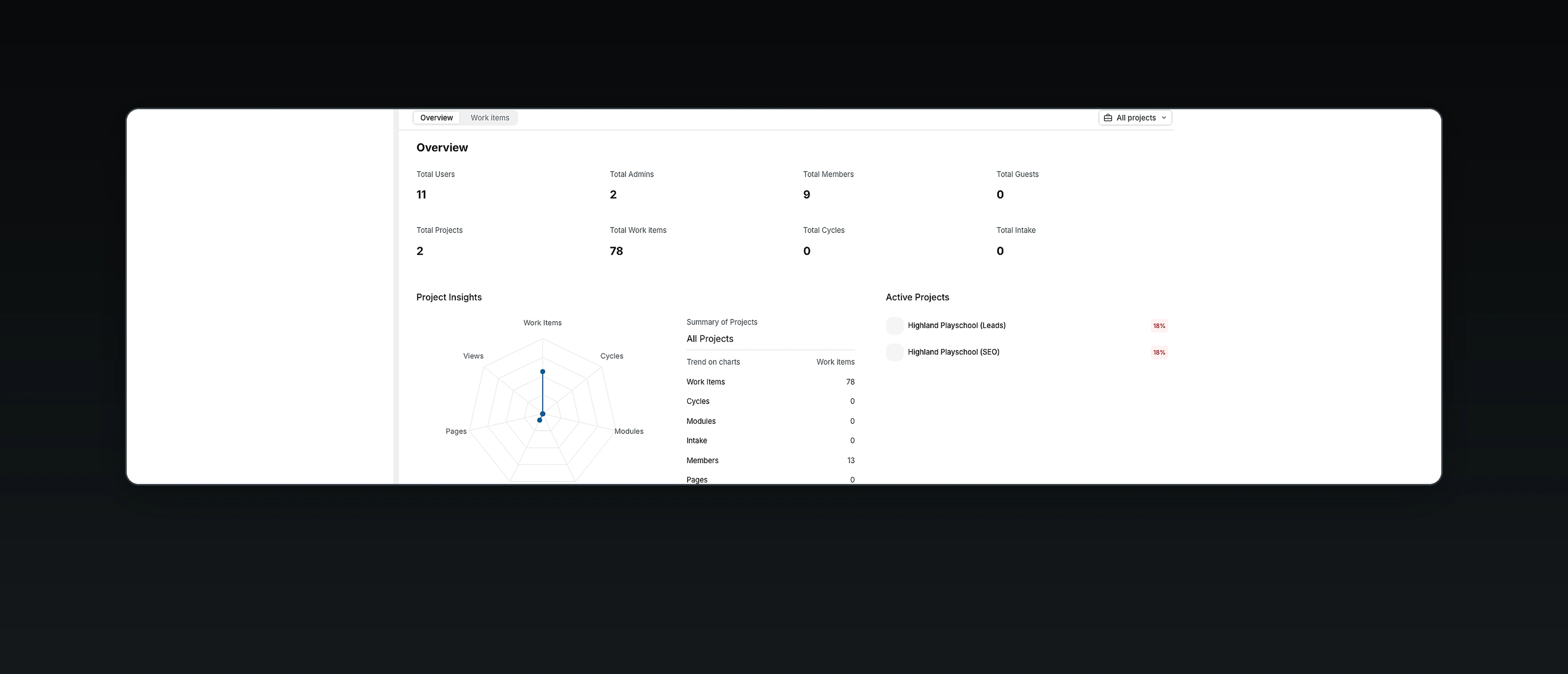 Supports intake and client updates